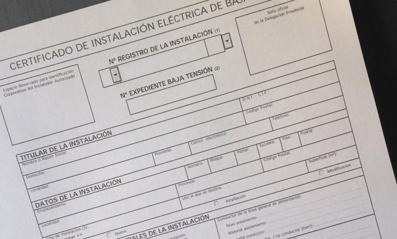 Boletín eléctrico y certificación de instalaciones en Sevilla
